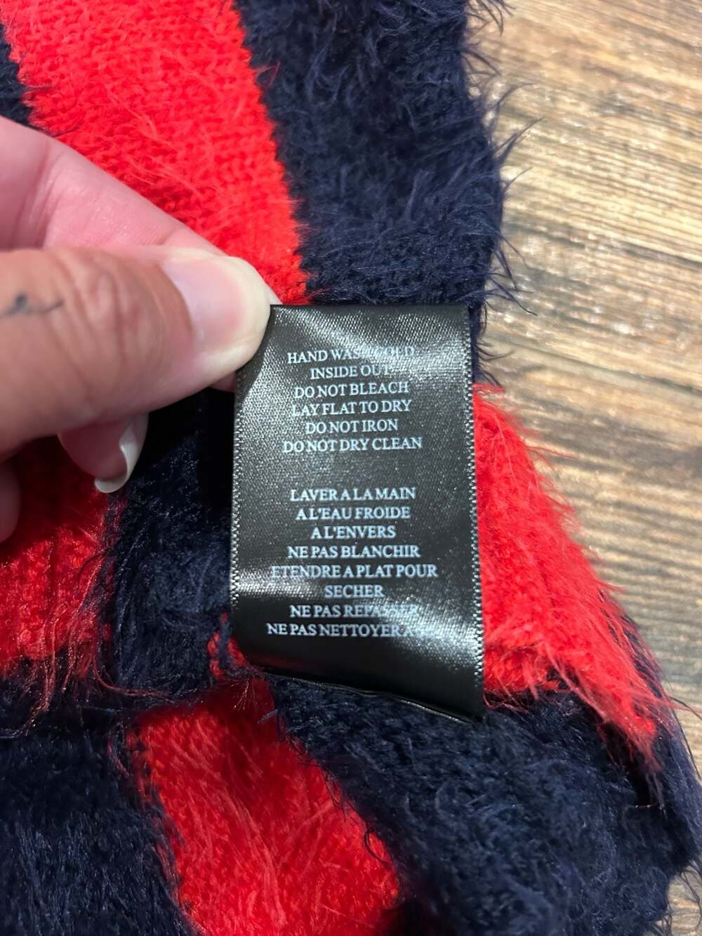 Blank NYC Striped Eyelash Knit Mock Neck Sweater - Picture 6 of 8